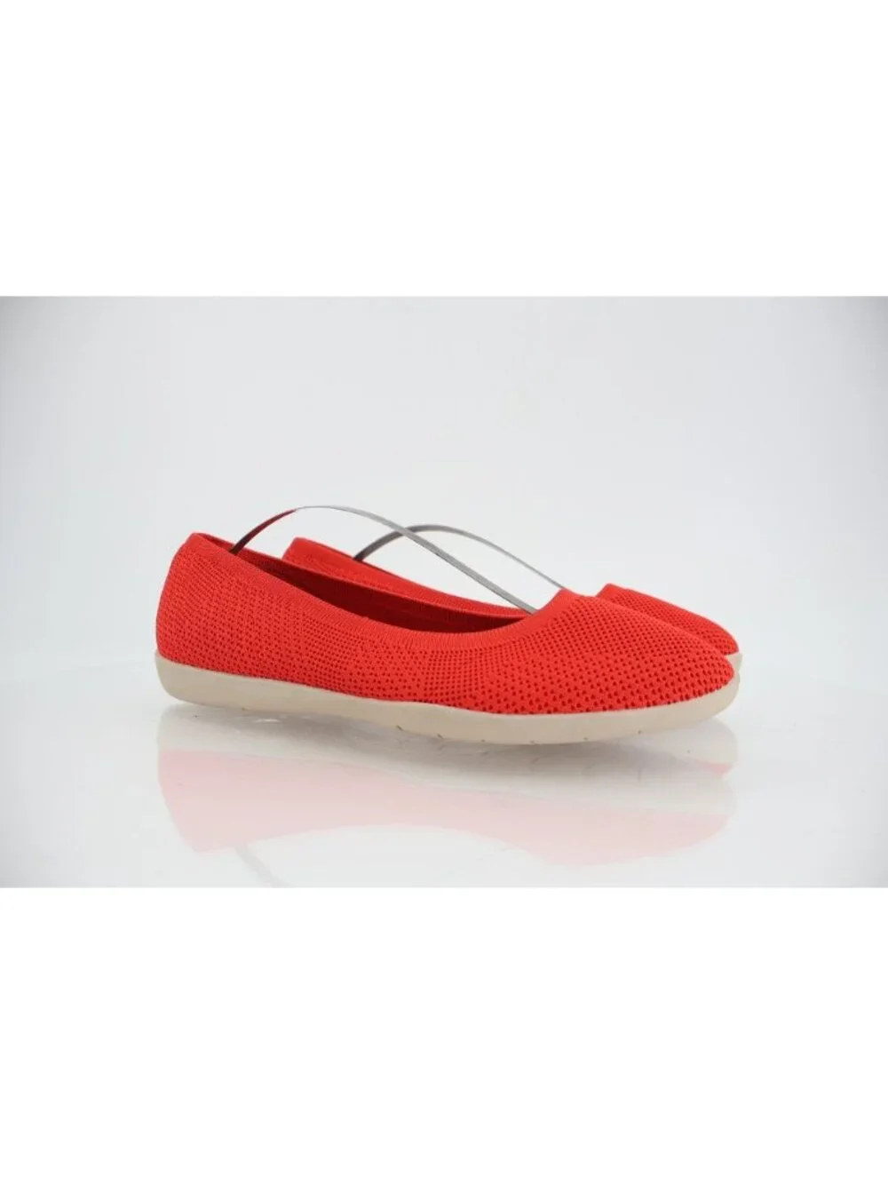 Earth Origins Ferris Knit Ballet Flats Red Size 10 Slip On Comfort Shoes